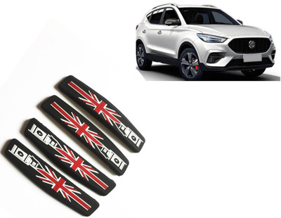 Selifaur Silicone, Rubber Car Door Guard(Black, Red, Pack of 4, MG, Astra)