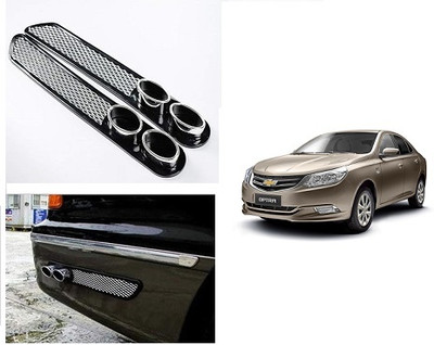 After cars Plastic Car Bumper Guard(Black, Pack of 2, Chevrolet, Optra)