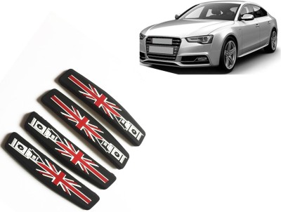 Selifaur Silicone, Rubber Car Door Guard(Black, Red, Pack of 4, Audi, S5)