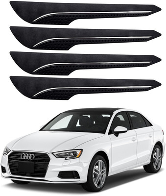 Oshotto Rubber Car Bumper Guard(Black, Pack of 4, Audi, A3)