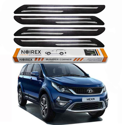 ZIMBER Rubber, Stainless Steel Car Bumper Guard(Black, Pack of Pack Of 4, Tata, Universal For Car)