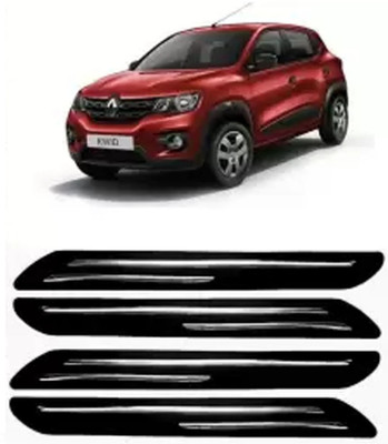 OOLTAH PAHIYA Plastic Car Bumper Guard(Black, Silver, Pack of 4, Renault, Universal For Car)