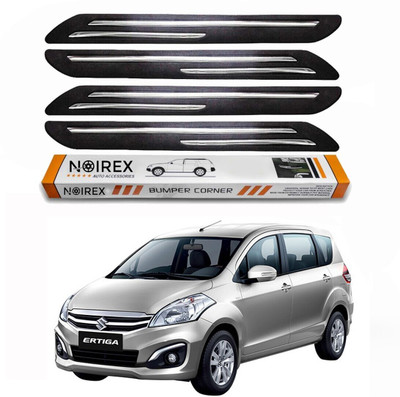 ZIMBER Rubber, Stainless Steel Car Bumper Guard(Black, Pack of Pack Of 4, Universal For Car, Ertiga)