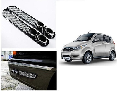 After cars Plastic Car Bumper Guard(Black, Pack of 2, Mahindra, e2o)