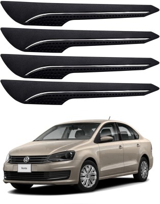 Oshotto Rubber Car Bumper Guard(Black, Pack of 4, Volkswagen, Vento)