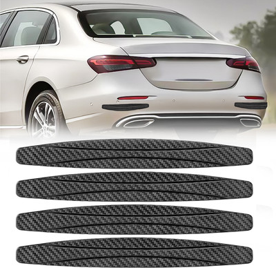 FABTEC Rubber Car Bumper Guard(Black, Pack of 4, Universal For Car, Baleno, 5 Series, Swift, Creta, Ertiga, Grand i10, Polo)