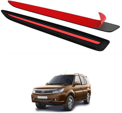 XZRTZ Plastic Car Bumper Guard(Black, Pack of 1, Tata, Aria)