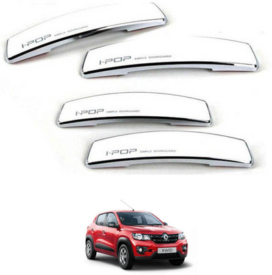 I Pop Plastic Car Door Guard(White, Pack of 4, Renault, Kwid)