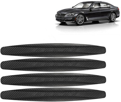Selifaur Rubber Car Bumper Guard(Black, Pack of 4, BMW, 725i)