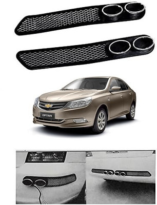 SLSHILPA Plastic Car Bumper Guard(Black, Pack of 2, Chevrolet, Optra)