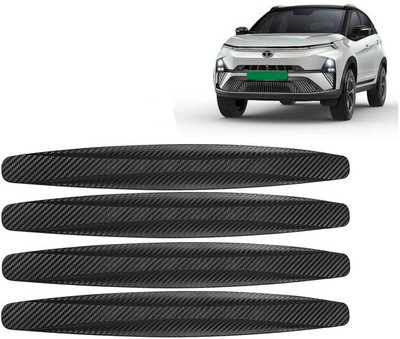 Selifaur Rubber Car Bumper Guard(Black, Pack of 4, Tata, Nexon)