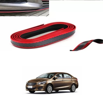 XZRTZ Rubber Car Bumper Guard(Red, Pack of 1, Universal For Car, Ciaz)