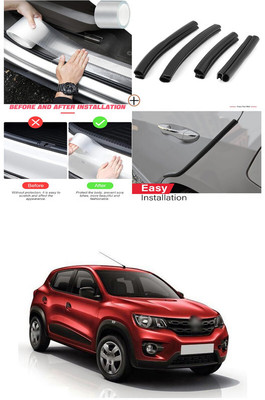 PRTEK Rubber Car Door Guard(Clear, Pack of 1 SILL K3DWITH BLACK BUFFER, Universal For Car, Universal For Car)