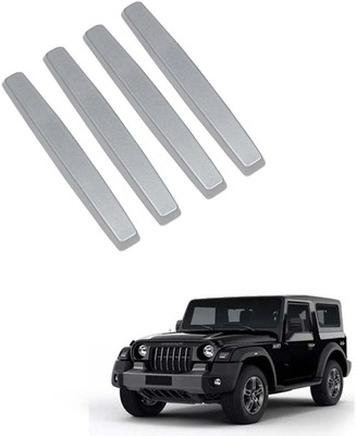COSMOGEAR Rubber Car Door Guard(Silver, Pack of 4, Mahindra, Thar)