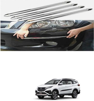 PRTEK Polypropylene Car Bumper Guard(Steel, Pack of 4, Tata, Universal For Car, Universal For Car)