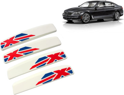 Selifaur Rubber, Silicone Car Door Guard(White, Red, Pack of 4, BMW, 725i)