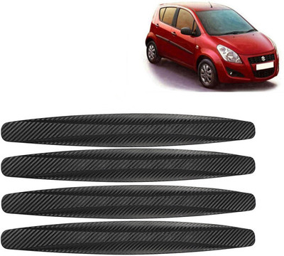 Selifaur Rubber Car Bumper Guard(Black, Pack of 4, Maruti, Ritz)