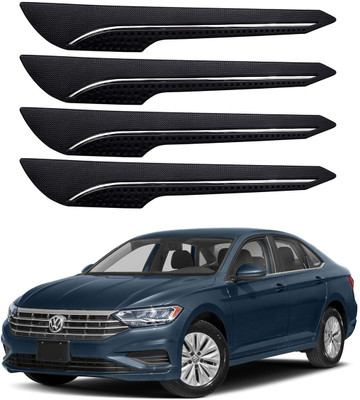 Oshotto Rubber Car Bumper Guard(Black, Pack of 4, Volkswagen, Jetta)