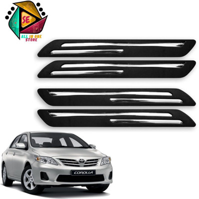 Sakshionline Rubber Car Bumper Guard(Black, Pack of 4, Toyota, Corolla)