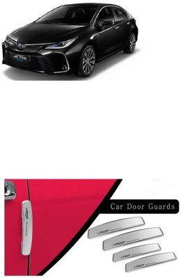 Etradezone Plastic Car Door Guard(Silver, Pack of 4, Toyota, Corolla Altis)