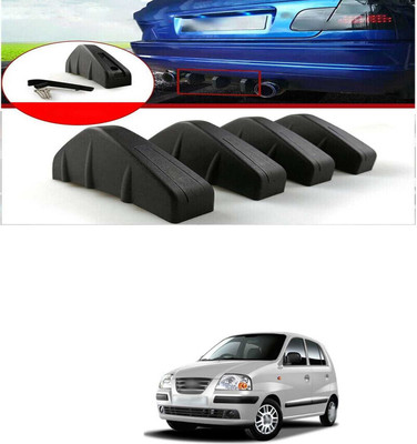 PRTEK Plastic Car Bumper Guard(Black, Pack of PACK OF 4, Hyundai, Universal For Car)
