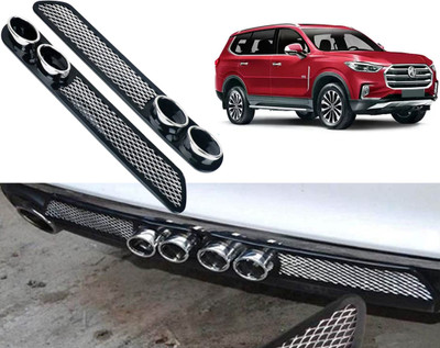 Selifaur Rubber, Aluminium Car Door Guard(Black, Silver, Pack of 2, MG, Gusto)