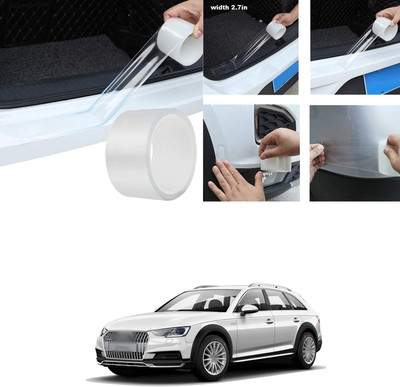 PECUNIA Plastic Car Bumper Guard(White, Pack of 1, Audi, A4)