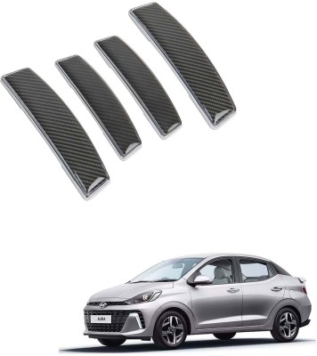 COSMOGEAR Rubber Car Door Guard(Black, Pack of 4, Hyundai, Aura S)