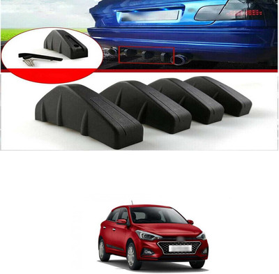PRTEK Plastic Car Bumper Guard(Black, Pack of PACK OF 4, Hyundai, Universal For Car)