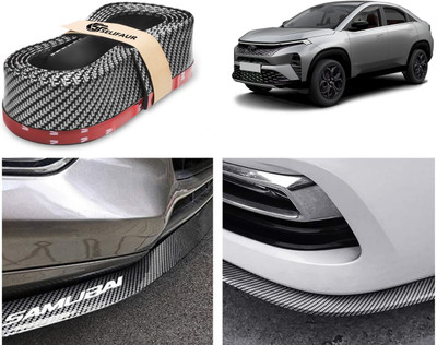 Selifaur Rubber Car Bumper Guard(Black, Grey, Pack of 1 Pcs Car Bumper Guard for Tata CurvvBasalt, Tata, Universal For Car)