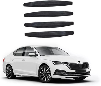 MOTORMANIA Rubber Car Bumper Guard(Black, Pack of 1, Skoda, Octavia)