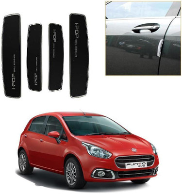 arneja trading company Plastic, Carbon Steel Car Door Guard(Black, Pack of 4, Fiat, Punto)