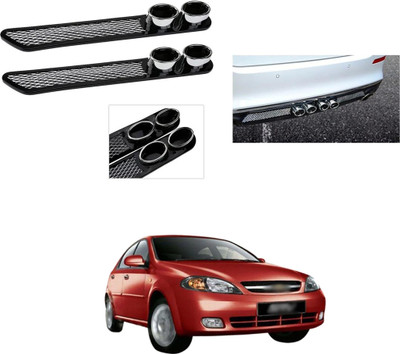 PROEDITION Plastic, Microfibre Car Bumper Guard(Black, Pack of 2, Chevrolet, Optra SRV)