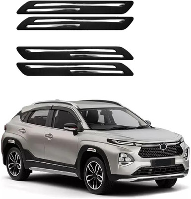 MOTORMANIA Rubber Car Bumper Guard(Black, Silver, Pack of 1, Toyota, Universal For Car)