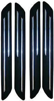 Just Four You Silver Plated, Rubber Car Bumper Guard(Black, Silver, Pack of 4, Mahindra, Thar)