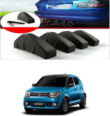 PRTEK Plastic Car Bumper Guard(Black, Pack of PACK OF 4, Tata, Indica)