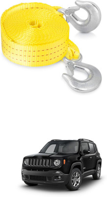 GONAMA Universal Heavy-Duty Tow Strap with Metal Safety Hooks 5 tons Polyester s199 1 m Towing Cable(Plastic, 1 kg Pull Capacity)