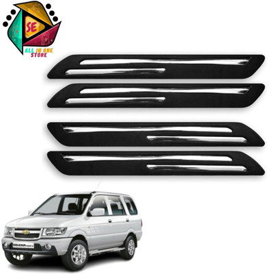 Sakshionline Rubber Car Bumper Guard(Black, Pack of 4, Chevrolet, Tavera)