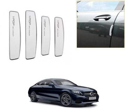 arneja trading company Plastic, Carbon Steel Car Door Guard(White, Pack of 4, Mercedes Benz, C200)