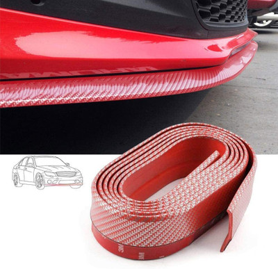 Ride2joy Rubber Car Bumper Guard(Red, Pack of 1, Universal For Car, Universal For Car)