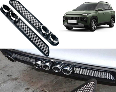Selifaur Aluminium, Rubber Car Door Guard(White, Black, Pack of 2, Hyundai, NA)