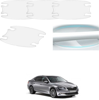PRTEK Plastic Car Door Guard(Clear, Pack of 4, Volkswagen, Passat, Universal For Car)