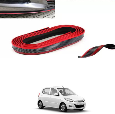 XZRTZ Rubber Car Bumper Guard(Red, Pack of 1, Universal For Car, i10)