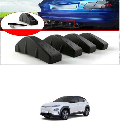 PRTEK Plastic Car Bumper Guard(Black, Pack of PACK OF 4, Hyundai, Universal For Car)