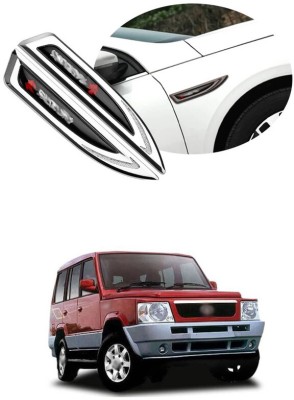 LOVMOTO Stainless Steel, Plastic Car Bumper Guard(Multicolor, Pack of 1, Tata, Sumo)