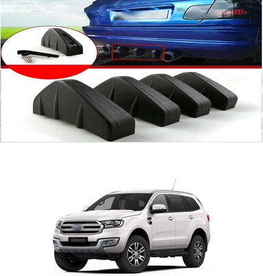 PRTEK Plastic Car Bumper Guard(Black, Pack of PACK OF 4, Chevrolet, Enjoy)