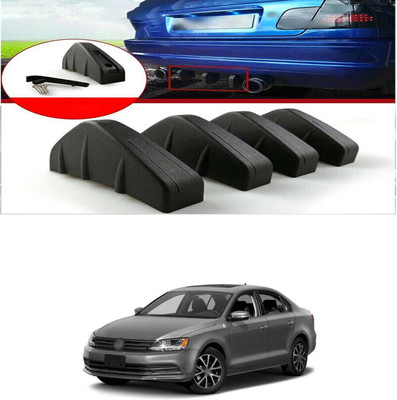 PRTEK Plastic Car Bumper Guard(Black, Pack of PACK OF 4, Volkswagen, Jetta)