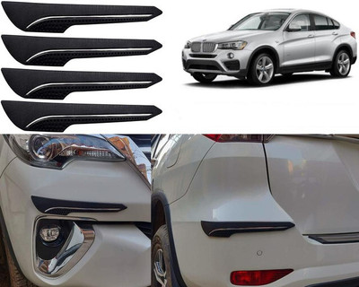 Selifaur Rubber Car Bumper Guard(Black, Pack of 4, BMW, X5)