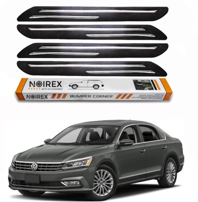 ZIMBER Rubber, Stainless Steel Car Bumper Guard(Black, Pack of Pack Of 4, Volkswagen, Passat)