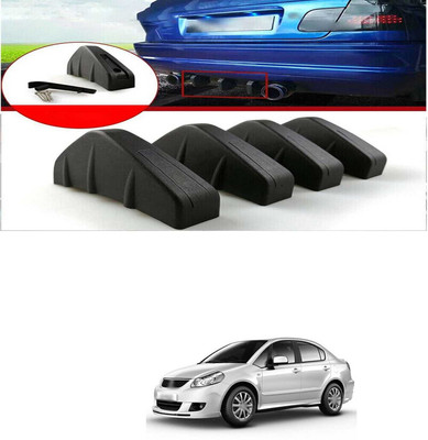 PRTEK Plastic Car Bumper Guard(Black, Pack of PACK OF 4, Maruti, SX4)